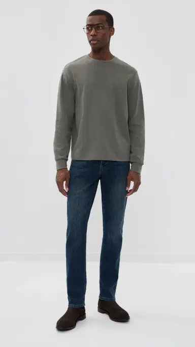 Frame Duo Fold Long Sleeve Crew Tee moky Green | Thumbnail 5 Frame Duo Fold Long Sleeve Crew Tee moky Green | Thumbnail 5