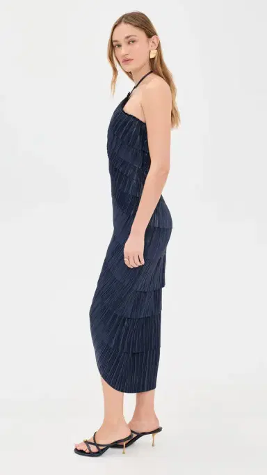 Cult Gaia Patrizia Dress Deep Lake | Thumbnail 4 Cult Gaia Patrizia Dress Deep Lake | Thumbnail 4