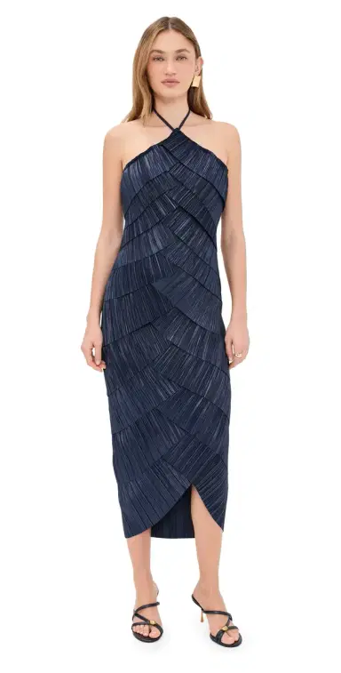 Cult Gaia Patrizia Dress Deep Lake | Thumbnail 1 Cult Gaia Patrizia Dress Deep Lake | Thumbnail 1