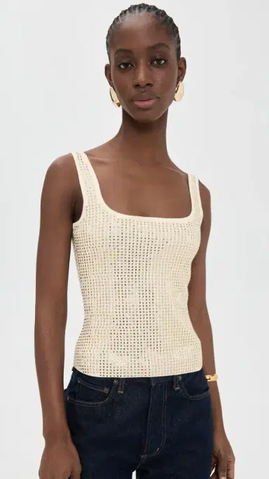 Retrofête arzia Embellished Top Winter White/Champagne | Thumbnail 2 Retrofête arzia Embellished Top Winter White/Champagne | Thumbnail 2