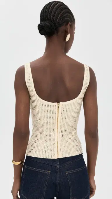 Retrofête arzia Embellished Top Winter White/Champagne | Thumbnail 3 Retrofête arzia Embellished Top Winter White/Champagne | Thumbnail 3