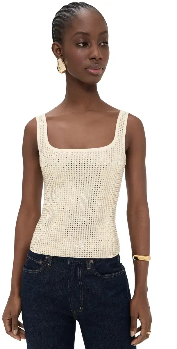 arzia Embellished Top Winter White/Champagne arzia Embellished Top Winter White/Champagne