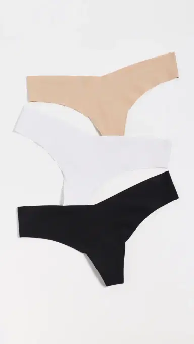 Commando Cotton Thong Panties 3 Pack Multi | Thumbnail 2 Commando Cotton Thong Panties 3 Pack Multi | Thumbnail 2