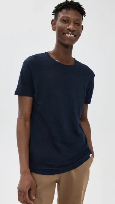 Orlebar Brown Linen Tee Navy S | Thumbnail 2 Orlebar Brown Linen Tee Navy S | Thumbnail 2