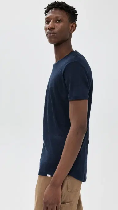 Orlebar Brown Linen Tee Navy S | Thumbnail 4 Orlebar Brown Linen Tee Navy S | Thumbnail 4