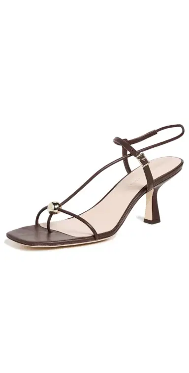 Loeffler Randall Triana Strappy Mid-Heel Sandals with Ball Espresso 5 | Thumbnail 1 Loeffler Randall Triana Strappy Mid-Heel Sandals with Ball Espresso 5 | Thumbnail 1