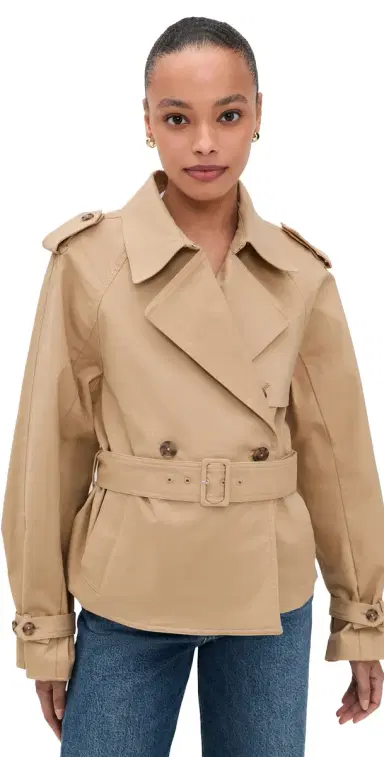GOOD AMERICAN Cropped Trench Jacket | Thumbnail 1 GOOD AMERICAN Cropped Trench Jacket | Thumbnail 1
