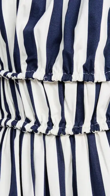 English Factory tripe Sleeveless Maxi Dress Navy/White | Thumbnail 6 English Factory tripe Sleeveless Maxi Dress Navy/White | Thumbnail 6