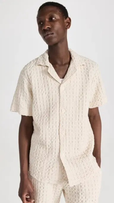 OAS Cuba Waffle Shirt Ecru | Thumbnail 2 OAS Cuba Waffle Shirt Ecru | Thumbnail 2
