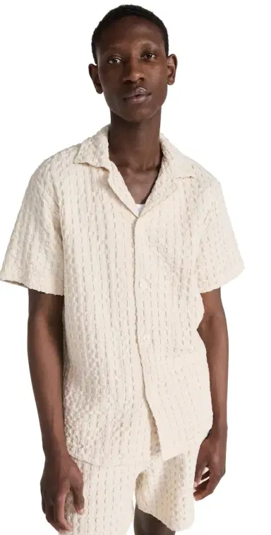 OAS Cuba Waffle Shirt Ecru | Thumbnail 1 OAS Cuba Waffle Shirt Ecru | Thumbnail 1