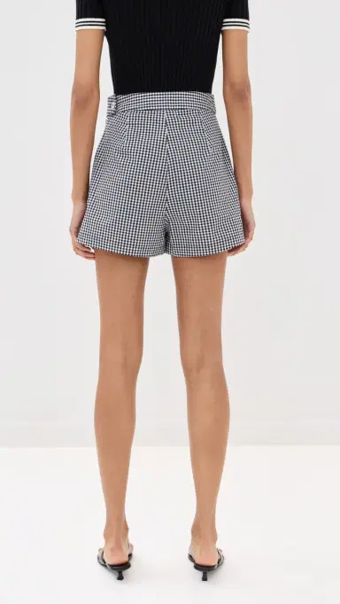 LE BOP Desiree Shorts Gingham Black & White | Thumbnail 3 LE BOP Desiree Shorts Gingham Black & White | Thumbnail 3