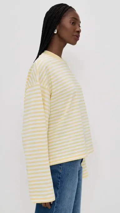 Lioness Bloom Long leeve Tee Lemon tripe | Thumbnail 4 Lioness Bloom Long leeve Tee Lemon tripe | Thumbnail 4