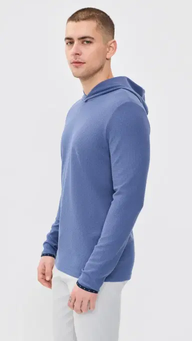 Greyson Traverse Waffle Hoodie Falcon | Thumbnail 4 Greyson Traverse Waffle Hoodie Falcon | Thumbnail 4