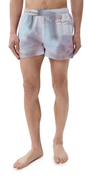 AUTO-REPLY Printed Sebastian Swim Trunks 4 Painterly Blur S | Thumbnail 1 AUTO-REPLY Printed Sebastian Swim Trunks 4 Painterly Blur S | Thumbnail 1