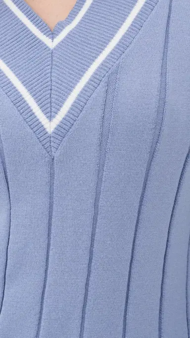 Rhone Varsity Cable Knit Sweater Hydrangea Blue | Thumbnail 6 Rhone Varsity Cable Knit Sweater Hydrangea Blue | Thumbnail 6