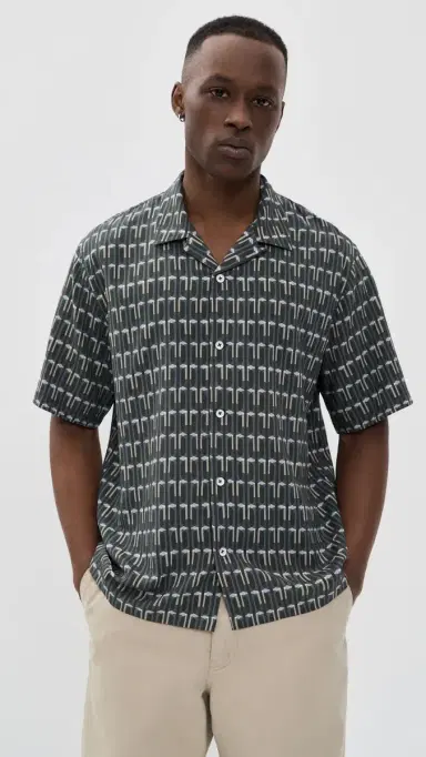 rag & bone Avery Short Sleeves Printed Shirt Indst | Thumbnail 2 rag & bone Avery Short Sleeves Printed Shirt Indst | Thumbnail 2