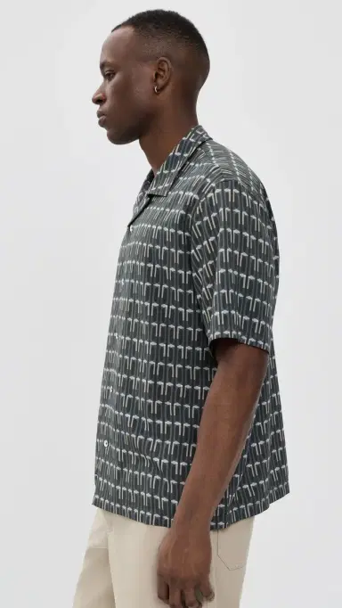 rag & bone Avery Short Sleeves Printed Shirt Indst | Thumbnail 4 rag & bone Avery Short Sleeves Printed Shirt Indst | Thumbnail 4