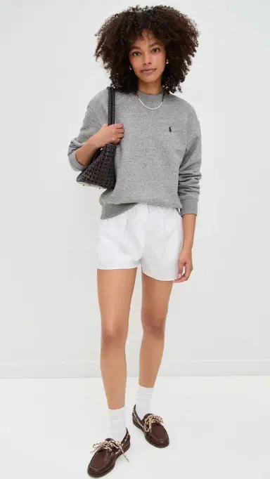 Polo Ralph Lauren Crew Neck Sweatshirt Grey Heather | Thumbnail 5 Polo Ralph Lauren Crew Neck Sweatshirt Grey Heather | Thumbnail 5