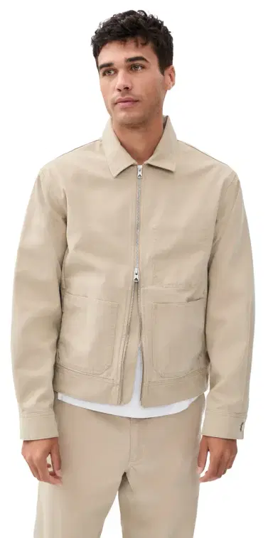REIGNING CHAMP Cotton Canvas Grounds Jacket | Thumbnail 1 REIGNING CHAMP Cotton Canvas Grounds Jacket | Thumbnail 1