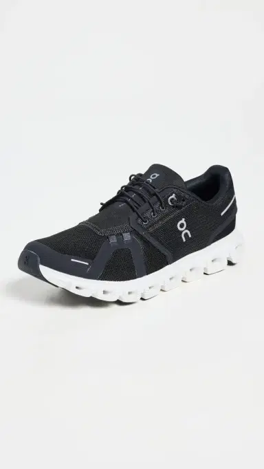 ON Cloud 6 Sneakers Black White 9 | Thumbnail 2 ON Cloud 6 Sneakers Black White 9 | Thumbnail 2