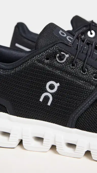 ON Cloud 6 Sneakers Black White 9 | Thumbnail 6 ON Cloud 6 Sneakers Black White 9 | Thumbnail 6