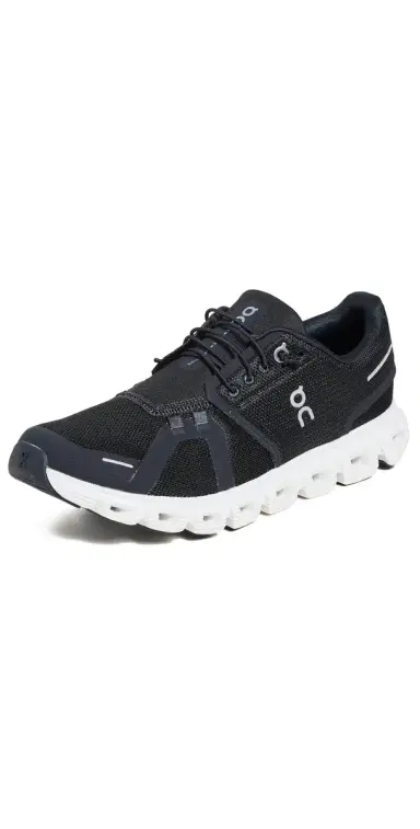 ON Cloud 6 Sneakers Black White 9 | Thumbnail 1 ON Cloud 6 Sneakers Black White 9 | Thumbnail 1