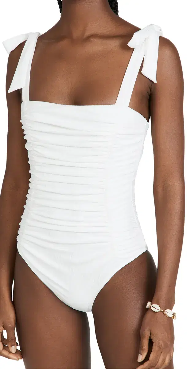 Constance Ruched One Piece White Constance Ruched One Piece White