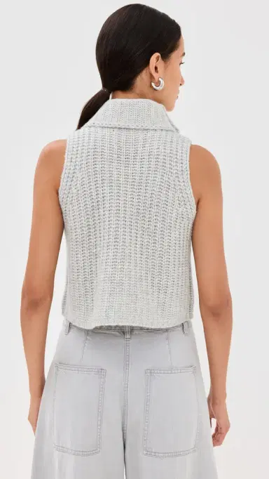 Sablyn aige Sleeveless Cashmere Sweater Foggy | Thumbnail 3 Sablyn aige Sleeveless Cashmere Sweater Foggy | Thumbnail 3