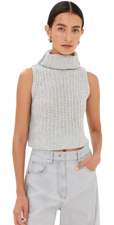 Sablyn aige Sleeveless Cashmere Sweater Foggy | Thumbnail 1 Sablyn aige Sleeveless Cashmere Sweater Foggy | Thumbnail 1