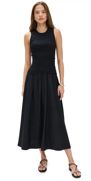 Apiece Apart Siempre Dress Black | Thumbnail 1 Apiece Apart Siempre Dress Black | Thumbnail 1
