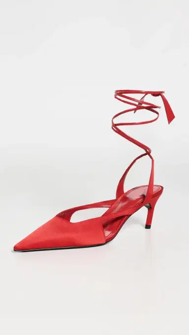 The Attico 'Diane' Slingback 55mm Heels Red | Thumbnail 2 The Attico 'Diane' Slingback 55mm Heels Red | Thumbnail 2