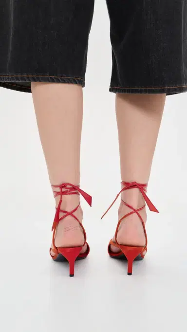 The Attico 'Diane' Slingback 55mm Heels Red | Thumbnail 4 The Attico 'Diane' Slingback 55mm Heels Red | Thumbnail 4