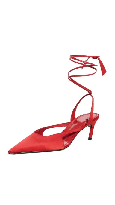 The Attico 'Diane' Slingback 55mm Heels Red | Thumbnail 6 The Attico 'Diane' Slingback 55mm Heels Red | Thumbnail 6
