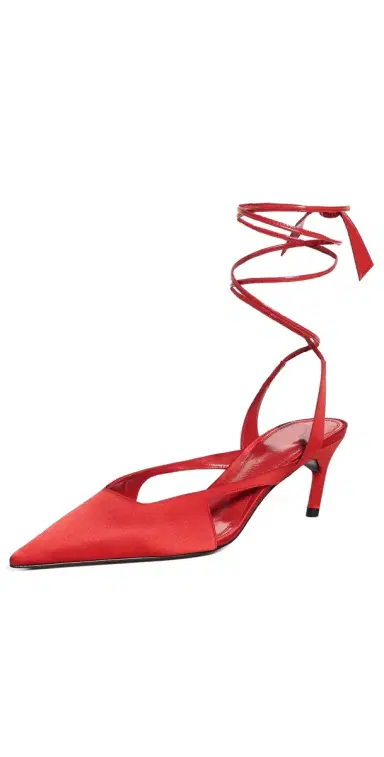 The Attico 'Diane' Slingback 55mm Heels Red | Thumbnail 1 The Attico 'Diane' Slingback 55mm Heels Red | Thumbnail 1