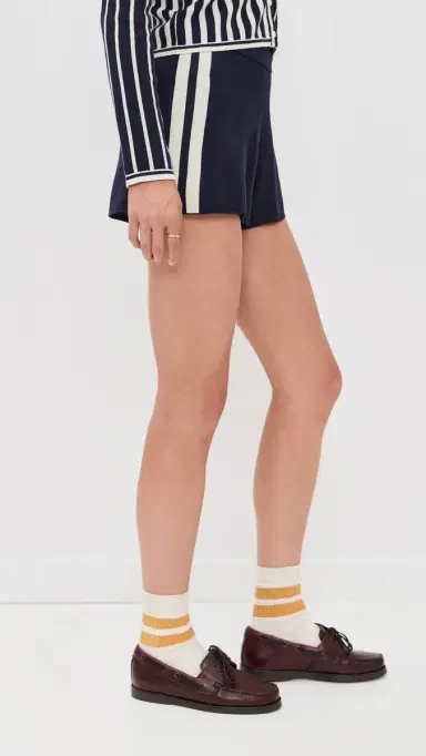 State & Lake Varsity Track Shorts Navy/White S | Thumbnail 4 State & Lake Varsity Track Shorts Navy/White S | Thumbnail 4