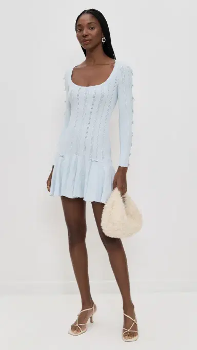 LoveShackFancy Seychelle Dress Icicle Blue | Thumbnail 5 LoveShackFancy Seychelle Dress Icicle Blue | Thumbnail 5