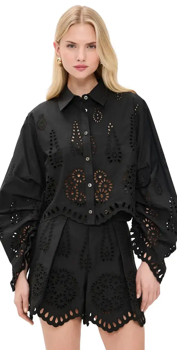 Raquel Eyelet Top Black Raquel Eyelet Top Black