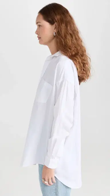 Frank & Eileen hirley Oversized Button-Up Shirt White | Thumbnail 4 Frank & Eileen hirley Oversized Button-Up Shirt White | Thumbnail 4