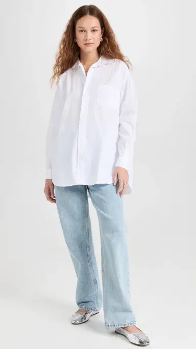 Frank & Eileen hirley Oversized Button-Up Shirt White | Thumbnail 5 Frank & Eileen hirley Oversized Button-Up Shirt White | Thumbnail 5