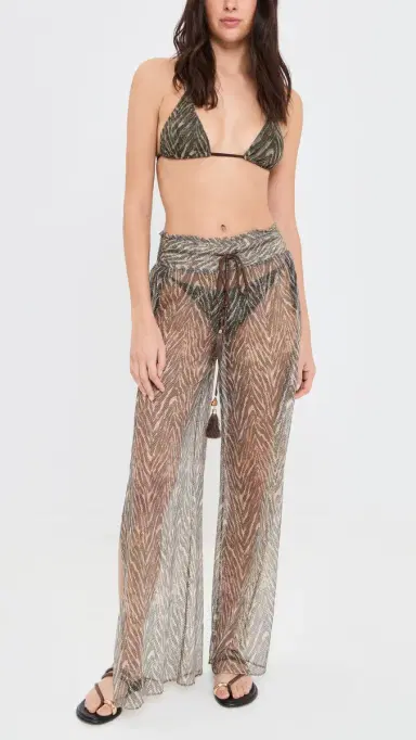 Ramy Brook Priya Pant Beach Brown Zebra | Thumbnail 5 Ramy Brook Priya Pant Beach Brown Zebra | Thumbnail 5