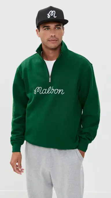 Malbon Collegiate Sweatshirt Forest | Thumbnail 2 Malbon Collegiate Sweatshirt Forest | Thumbnail 2