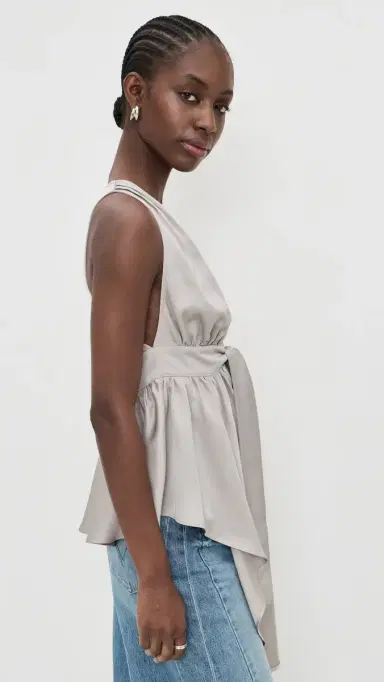 Susana Monaco atin Peplum High Low Top andstone | Thumbnail 4 Susana Monaco atin Peplum High Low Top andstone | Thumbnail 4