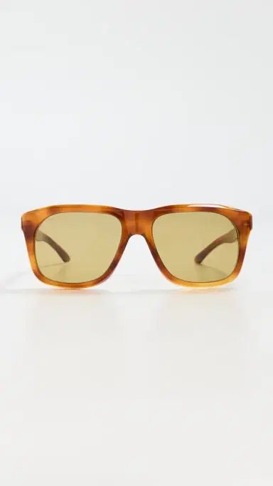 Gucci Logo Lettering Sunglasses Havana-Havana-Green One Size | Thumbnail 2 Gucci Logo Lettering Sunglasses Havana-Havana-Green One Size | Thumbnail 2
