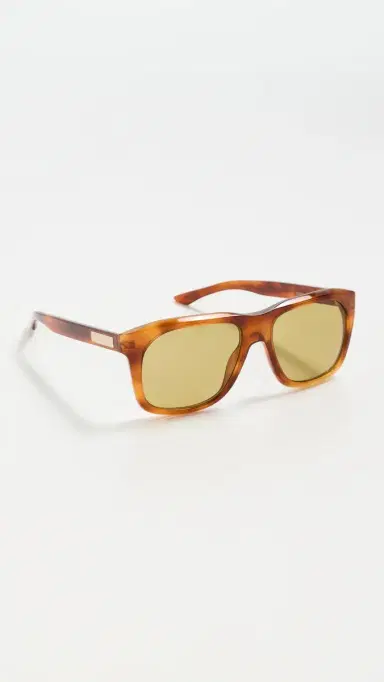 Gucci Logo Lettering Sunglasses Havana-Havana-Green One Size | Thumbnail 4 Gucci Logo Lettering Sunglasses Havana-Havana-Green One Size | Thumbnail 4