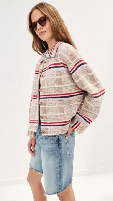 LE BOP Faye Oversized Shacket adras Plaid | Thumbnail 4 LE BOP Faye Oversized Shacket adras Plaid | Thumbnail 4