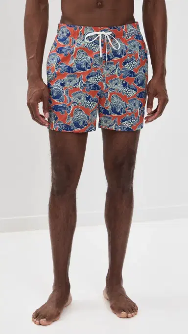 Onia Charles wim Trunks 5 Orange Multi | Thumbnail 2 Onia Charles wim Trunks 5 Orange Multi | Thumbnail 2