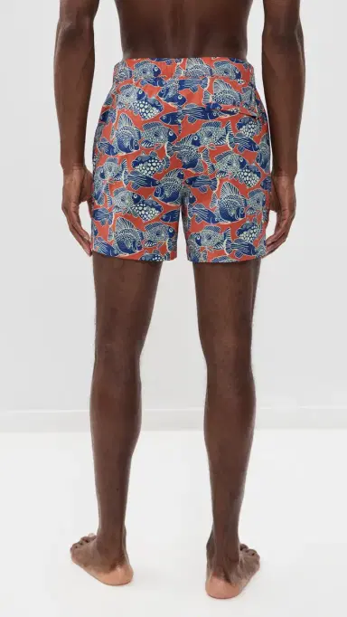 Onia Charles wim Trunks 5 Orange Multi | Thumbnail 3 Onia Charles wim Trunks 5 Orange Multi | Thumbnail 3
