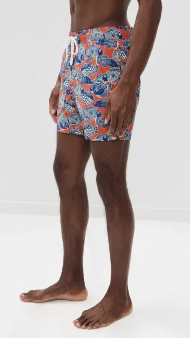 Onia Charles wim Trunks 5 Orange Multi | Thumbnail 4 Onia Charles wim Trunks 5 Orange Multi | Thumbnail 4