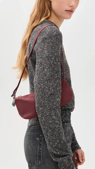 BAGGU Nylon Pochette Mahogany One Size | Thumbnail 3 BAGGU Nylon Pochette Mahogany One Size | Thumbnail 3