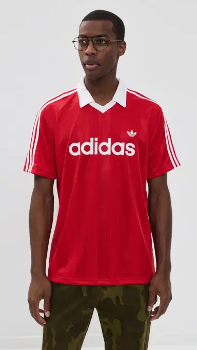 Adidas Originals Stripe occer Jersey better scarlet | Thumbnail 2 Adidas Originals Stripe occer Jersey better scarlet | Thumbnail 2